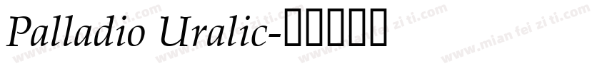 Palladio Uralic字体转换